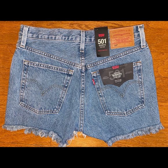 Levi’s 501 denim jeans shorts 25 nwt - Picture 4 of 4